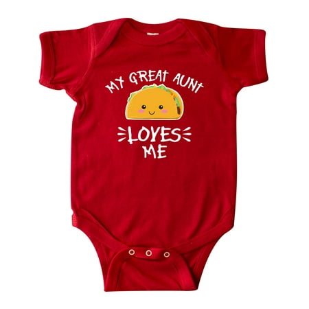 Inktastic My Great Aunt Loves Me with Taco Illustration Gift Baby Boy or Baby Girl Bodysuit
Inktastic My Great Aunt Loves Me with Taco Illustration Gift Baby Boy or Baby Girl Bodysuit