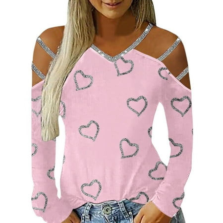 Pianpianzi Womens V Neck Pajama Shirt Light Blouses Plain Tee Women Women s Casual Heart Printed Top V Neck Off Shoulder Long Sleeve T-Shirt Blouse Top
Pianpianzi Womens V Neck Pajama Shirt Light Blouses Plain Tee Women Women s Casual Heart Printed Top V Neck Off Shoulder Long Sleeve T-Shirt Blouse Top
