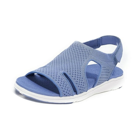 Women Summer Open Toe Sandals Knitting Surface Breathable Shoes Platform Beach Sandals Hook & Loop Closure for Daily New
Women Summer Open Toe Sandals Knitting Surface Breathable Shoes Platform Beach Sandals Hook & Loop Closure for Daily New