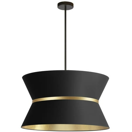 Dainolite CTN-244C-MB-698 4 Light Incandescent Chandelier Matte Black with Gold Ring Black & Gold Shade
Dainolite CTN-244C-MB-698 4 Light Incandescent Chandelier Matte Black with Gold Ring Black & Gold Shade