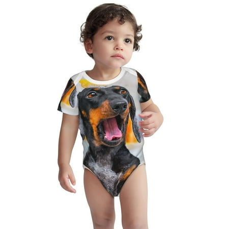 Xecao Puppy Sits In Bathtub Print Baby and Toddler Short Sleeve Bodysuit One-piece 100% Organic Cotton for Infant Baby-18 Months
Xecao Puppy Sits In Bathtub Print Baby and Toddler Short Sleeve Bodysuit One-piece 100% Organic Cotton for Infant Baby-18 Months