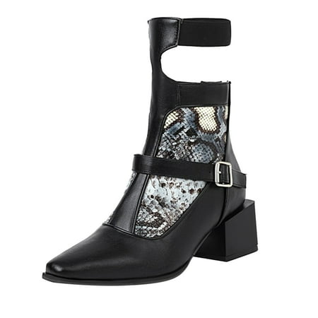 Dyfzdhu Round Toe Heel Women Shoes Fashion Boots Color Matching Square Heel Large Autumn And Winter Short Boots
Dyfzdhu Round Toe Heel Women Shoes Fashion Boots Color Matching Square Heel Large Autumn And Winter Short Boots