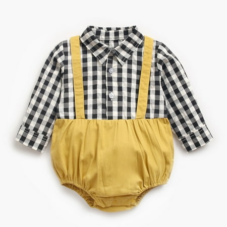 Hunpta Toddler Kids Child Infant Newborn Baby Boys Long Sleeve Plaid Patchwork Romper Bodysuit Outfits Clothes
Hunpta Toddler Kids Child Infant Newborn Baby Boys Long Sleeve Plaid Patchwork Romper Bodysuit Outfits Clothes