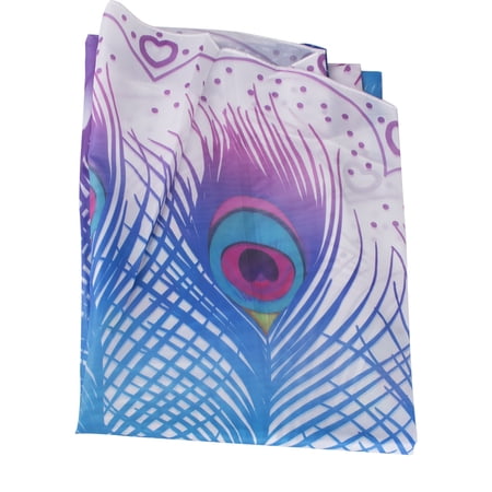 FeelGlad 59 inch Peacock Round Beach Towel Large Microfiber, Roundie Blanket Yoga Mat,Tablecloth Wall Decor Peacock Microfiber Beach Towel