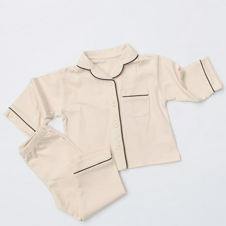 DancePeanut 2pcs Baby Boy Girl Pajamas Cotton Lapel Long Sleeve Top Pant Solid Sleepwear Suit Children Pajamas Home Wear Clothing Set
DancePeanut 2pcs Baby Boy Girl Pajamas Cotton Lapel Long Sleeve Top Pant Solid Sleepwear Suit Children Pajamas Home Wear Clothing Set