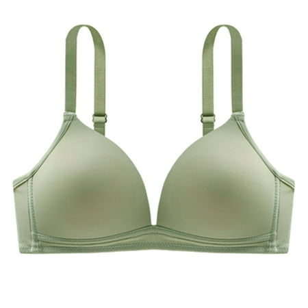 Fabiurt Women s Bra Women s Traceless And Steel Rimless Adjustable Shoulder Strap Thin Bra Green
Fabiurt Women s Bra Women s Traceless And Steel Rimless Adjustable Shoulder Strap Thin Bra Green