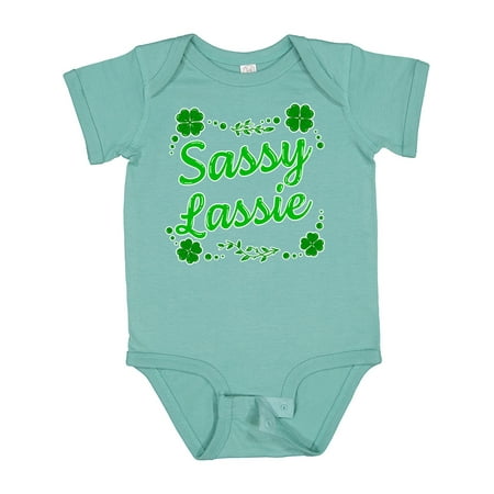 Inktastic Sassy Lassy with Green 4 Leaf Clovers Gift Baby Boy or Baby Girl Bodysuit
Inktastic Sassy Lassy with Green 4 Leaf Clovers Gift Baby Boy or Baby Girl Bodysuit