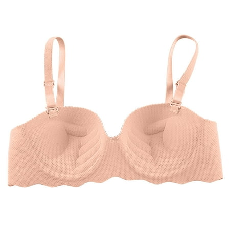 Patlollav Bras for Women Ladies Seamless Bra with Detachable Shoulder Straps for Daily Use
Patlollav Bras for Women Ladies Seamless Bra with Detachable Shoulder Straps for Daily Use