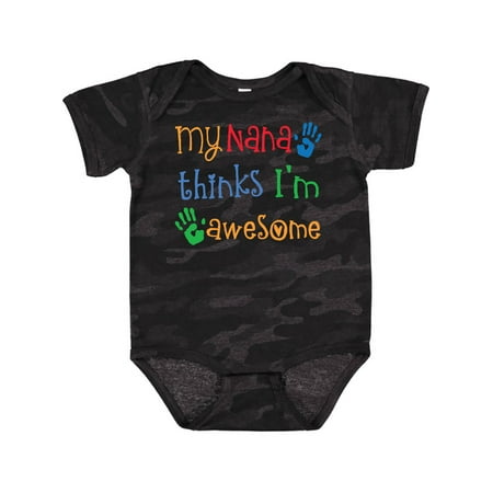 Inktastic My Nana Thinks Im Awesome Grandkid Outfit Gift Baby Boy or Baby Girl Bodysuit
Inktastic My Nana Thinks Im Awesome Grandkid Outfit Gift Baby Boy or Baby Girl Bodysuit