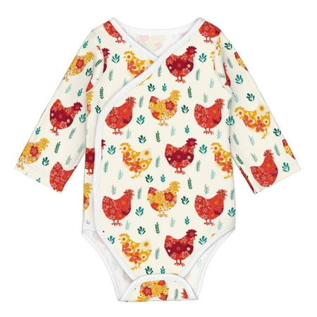 Matuu Flower Chicken for Baby Long-Sleeve Bodysuit Soft Cotton Comfortable and Breathable Perfect for Newborns and Infants
Matuu Flower Chicken for Baby Long-Sleeve Bodysuit Soft Cotton Comfortable and Breathable Perfect for Newborns and Infants