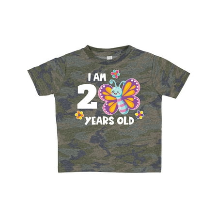 Inktastic I Am 2 Years Old Cute Smiling Butterfly with Flowers Gift Toddler Toddler Girl T-Shirt
Inktastic I Am 2 Years Old Cute Smiling Butterfly with Flowers Gift Toddler Toddler Girl T-Shirt