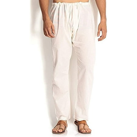 Royal Kurta Men s Cotton Blend Loose Airy Pyjama Bottoms (Off-white 42) 
Royal Kurta Men s Cotton Blend Loose Airy Pyjama Bottoms (Off-white 42)