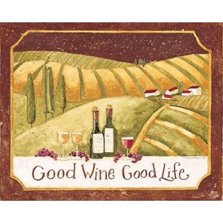 Good Wine Poster Print by Dan DiPaolo