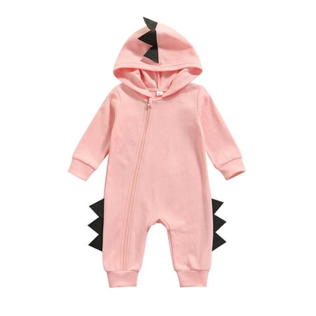Bmnmsl Baby Solid Color Romper Long Sleeve Zip-up Hooded Jumpsuit 
Bmnmsl Baby Solid Color Romper Long Sleeve Zip-up Hooded Jumpsuit