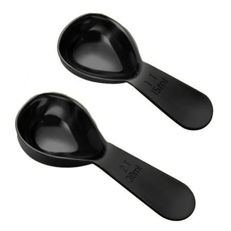 2pcs coffee measuring spoon 304 stainless steel thickened 15ml30ml measuring spoon Kitchen baking toolblack
2pcs coffee measuring spoon 304 stainless steel thickened 15ml30ml measuring spoon Kitchen baking toolblack