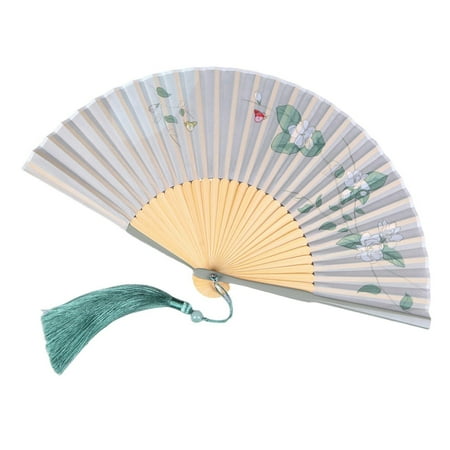 Mosey Folding Bamboo Fan Chinese Style Gardenia Pattern Decorative Summer Cooling Ancient Chinese Costume Folding Fan Cosplay Prop
Mosey Folding Bamboo Fan Chinese Style Gardenia Pattern Decorative Summer Cooling Ancient Chinese Costume Folding Fan Cosplay Prop