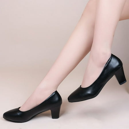 PhoneSoap Fashion Summer And Autumn Women Pumps Pointed Toe Solid Color Black Thick Heel Medium Heel Casual Black
PhoneSoap Fashion Summer And Autumn Women Pumps Pointed Toe Solid Color Black Thick Heel Medium Heel Casual Black