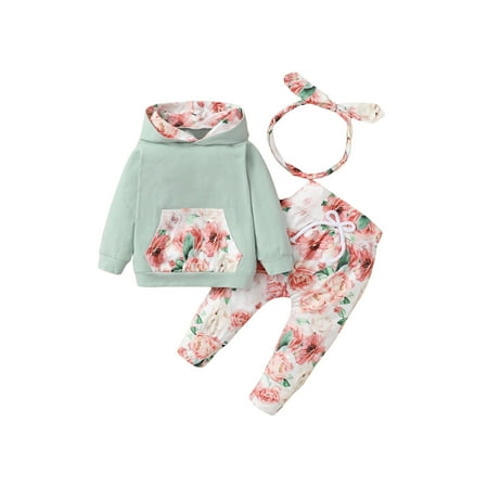 Calsunbaby Kids Baby Girls 3pcs Outfits Set Long Sleeve Hoodies Floral Print Long Pants Headband Clothes Set 0-6 Months
Calsunbaby Kids Baby Girls 3pcs Outfits Set Long Sleeve Hoodies Floral Print Long Pants Headband Clothes Set 0-6 Months