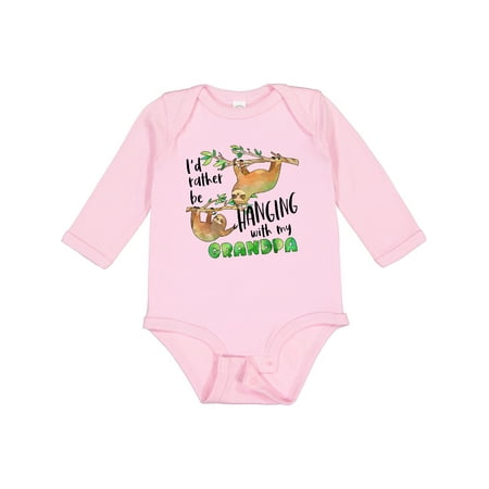 Inktastic Id Rather Be Hanging with My Grandpa- Cute Sloths Gift Baby Boy or Baby Girl Long Sleeve Bodysuit
Inktastic Id Rather Be Hanging with My Grandpa- Cute Sloths Gift Baby Boy or Baby Girl Long Sleeve Bodysuit