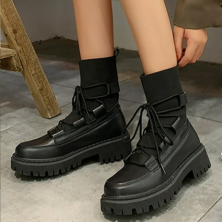 TALKVE Women Autumn Winter Fashion New Arrival Midheel Chunky Sole Lace-up Ankle Boots
TALKVE Women Autumn Winter Fashion New Arrival Midheel Chunky Sole Lace-up Ankle Boots