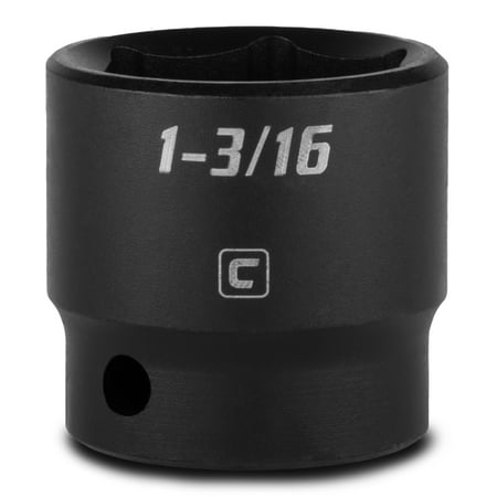 Capri Tools 1-3/16-Inch Shallow Impact Socket 1/2-Inch Drive 6-Point SAE
