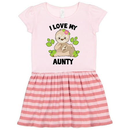 Inktastic Cute Sloth I Love My Aunty with Green Leaves Gift Toddler Girl Dress
Inktastic Cute Sloth I Love My Aunty with Green Leaves Gift Toddler Girl Dress
