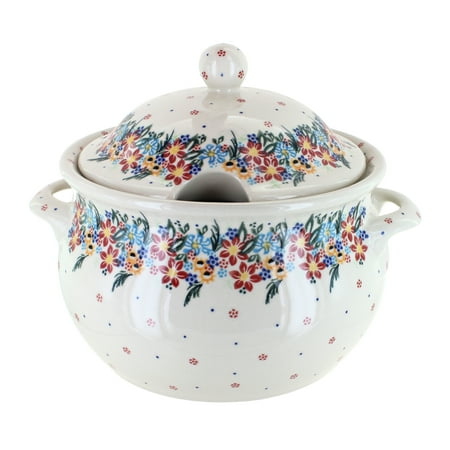 Blue Rose Polish Pottery Tara Large Soup Tureen
