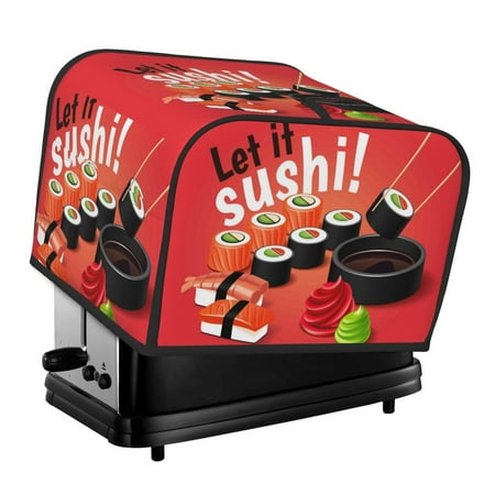 Salelf Sushi 4 Slice Toaster Cover Appliance Cover Toaster Dust And Fingerprint Protection Machine Washable Toaster Machine Cover
Salelf Sushi 4 Slice Toaster Cover Appliance Cover Toaster Dust And Fingerprint Protection Machine Washable Toaster Machine Cover