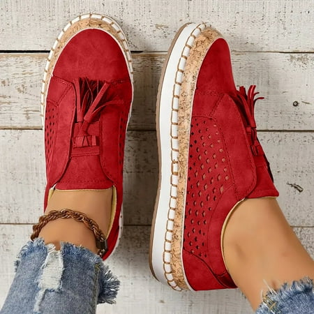 UIX Women s Fashion Fringe Hollow Out Round Toe Flat Slip On Shoes Shoes Women Sneakers
UIX Women s Fashion Fringe Hollow Out Round Toe Flat Slip On Shoes Shoes Women Sneakers