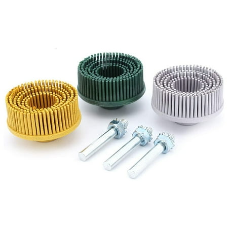 3Pcs 2 Inch Brush Bristle Disc Brush Rubber Abrasive Brush Polishing Grinding Wheel for Burr Rust Removal
3Pcs 2 Inch Brush Bristle Disc Brush Rubber Abrasive Brush Polishing Grinding Wheel for Burr Rust Removal