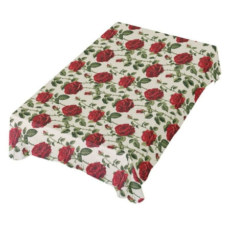 JSTEL Red Rose Flower Table Cloth Square 60 x 60 Inch Tablecloth Anti Wrinkle Table Cover for Dining Kitchen Parties
JSTEL Red Rose Flower Table Cloth Square 60 x 60 Inch Tablecloth Anti Wrinkle Table Cover for Dining Kitchen Parties