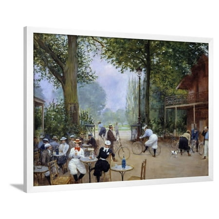 The Chalet Du Cycle in the Bois De Boulogne by Jean Beraud Framed Print Wall Art