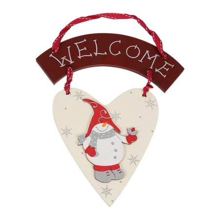 NUOLUX Christmas Wooden Pendant Hanging Drop Snowman Heart Shaped Welcome Hanging Door Decor for Home Store Office Christmas Tree Tag
NUOLUX Christmas Wooden Pendant Hanging Drop Snowman Heart Shaped Welcome Hanging Door Decor for Home Store Office Christmas Tree Tag
