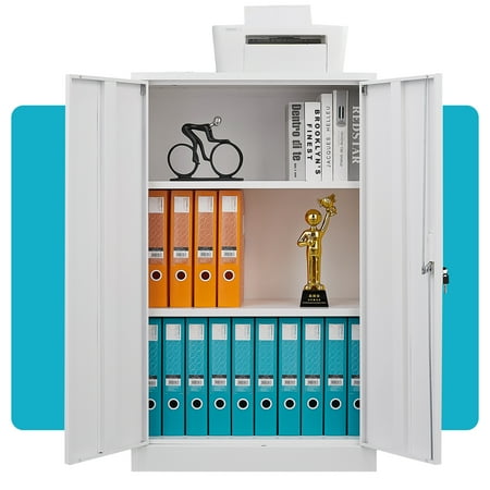 Leariso 42 H Garage Storage Cabinets for Tool Storage and Ammo Locker White