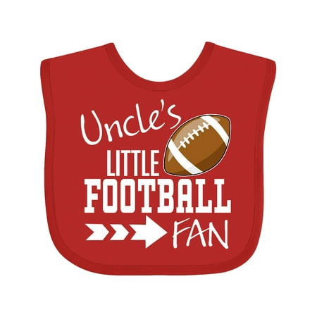 Inktastic Uncle s Little Football Fan Gift Baby Boy or Baby Girl Bib