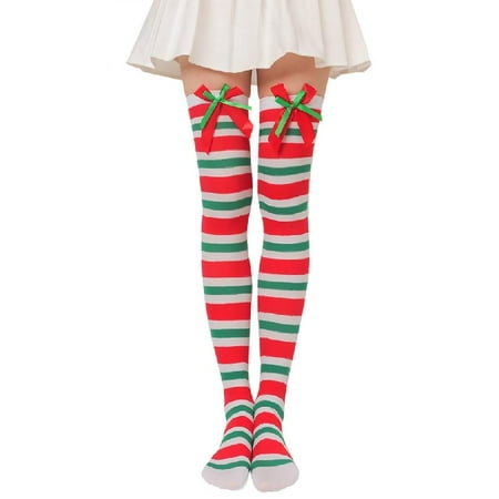 Striped Over Knee Long Socks Christmas Holiday Cartoon 3D Plush Toy Bowknot Thigh High Stockings Hosiery for Women Girls
Striped Over Knee Long Socks Christmas Holiday Cartoon 3D Plush Toy Bowknot Thigh High Stockings Hosiery for Women Girls