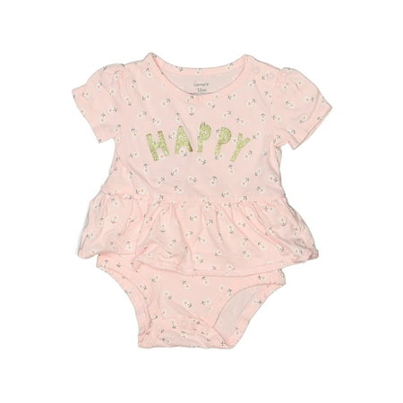 Pre-Owned Carter s Girl s Size 12 Mo Short Sleeve Outfit