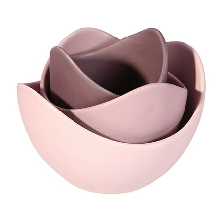 3pcs/Set Japanese Style Ceramic Dishes Practical Fruit Dish Plates for Home
