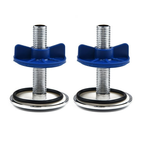 2pc Chrome Kitchen Sink Tap Hole Blanking Metal Plug Plate Stopper Cover 50mm