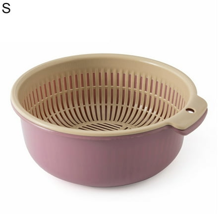 HEVIRGO Drain Basket Double Layers Multifunctional PP Kitchen Colander Strainer Household Supplies Purple PP
HEVIRGO Drain Basket Double Layers Multifunctional PP Kitchen Colander Strainer Household Supplies Purple PP