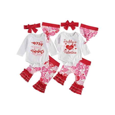 EYIIYE Newborn Spring Baby Girls Valentine s Day Long Sleeve Romper Heart Print Trousers Clothes Set 0-12 Months 
EYIIYE Newborn Spring Baby Girls Valentine s Day Long Sleeve Romper Heart Print Trousers Clothes Set 0-12 Months