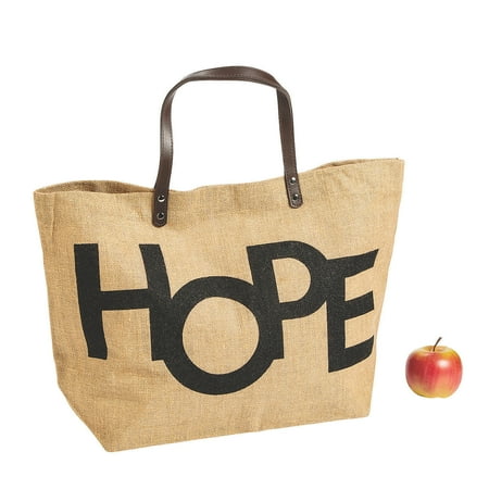 CB Gift 142997 Hope Jeremiah 29-11-Medium Brown Jute Tote Bag - 21.75 x 15 x 6.5 in.