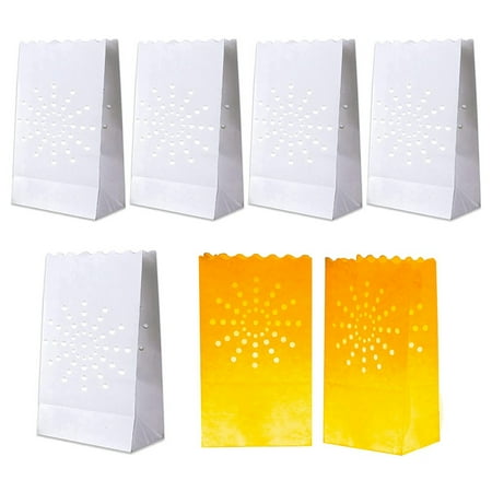 Deoxygene 50 PCS White Luminary Bags Flame Resistant Candle Bags Sun Design Luminaries for Wedding Party Halloween Christmas
Deoxygene 50 PCS White Luminary Bags Flame Resistant Candle Bags Sun Design Luminaries for Wedding Party Halloween Christmas