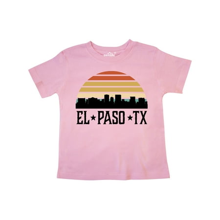 Inktastic El Paso Texas Skyline Retro Gift Toddler Boy or Toddler Girl T-Shirt