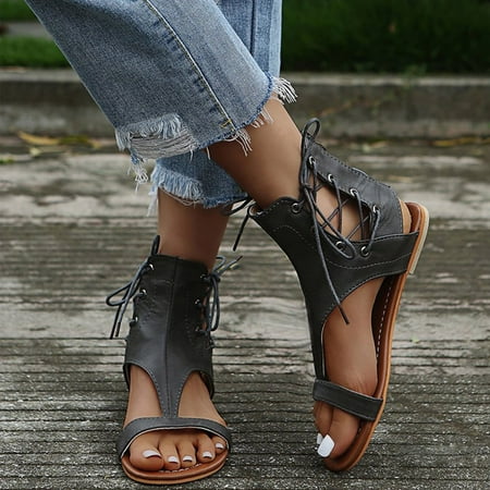 Herrnalise Women s Roman Style Summer Flat Lace-Up Beach Open Toe Breathable Sandals Shoes Women Shoes on Sale
Herrnalise Women s Roman Style Summer Flat Lace-Up Beach Open Toe Breathable Sandals Shoes Women Shoes on Sale