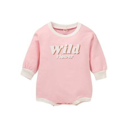 Babies Casual Romper Letters Printed Pattern Long Sleeve Round Collar One-piece
Babies Casual Romper Letters Printed Pattern Long Sleeve Round Collar One-piece