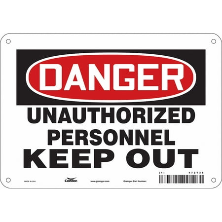 

Condor Safety Sign 7 in x 10 in Aluminum 472T36 472T36 ZO-G5796959
