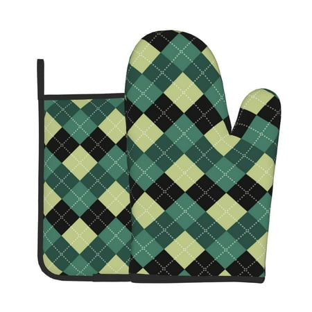 Jgfou Green Squares Pattern Oven Mitts and Pot Holders Sets Heat Resistant Oven Mittens Soft Lining Extra Thicken Long Kitchen Cotton Oven Glove for Cooking
Jgfou Green Squares Pattern Oven Mitts and Pot Holders Sets Heat Resistant Oven Mittens Soft Lining Extra Thicken Long Kitchen Cotton Oven Glove for Cooking