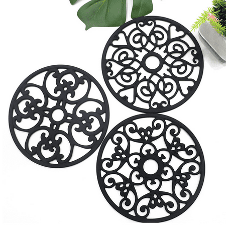 Silicone Trivet Mat - Non-Slip & Heat Resistant Kitchen Hot Pads for Countertops & Table - Kitchen Trivets for Hot Dishes & Cookware - Hot Pot Holder for Pots & Pans - Chocolate Brown Set of 3
Silicone Trivet Mat - Non-Slip & Heat Resistant Kitchen Hot Pads for Countertops & Table - Kitchen Trivets for Hot Dishes & Cookware - Hot Pot Holder for Pots & Pans - Chocolate Brown Set of 3