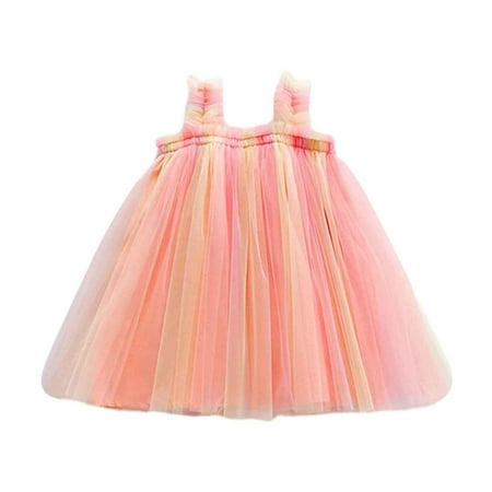 Girls Dress Kids Children s Sleeveless Mesh Rainbow Mesh Flying Sleeve Princess Dresses 2-3 Years
Girls Dress Kids Children s Sleeveless Mesh Rainbow Mesh Flying Sleeve Princess Dresses 2-3 Years